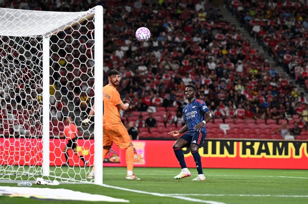 Milan chưa thực sự tạo ra mối đe dọa cho Arsenal ở hiệp 1