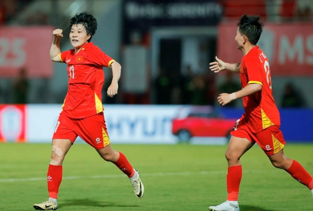 Đội tuyển nữ Việt Nam đã xuất sắc giành được lợi thế ngay tại hiệp 1